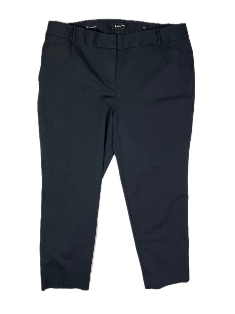 Talbots Plus Size 18W Hampshire Ankle Pant Black